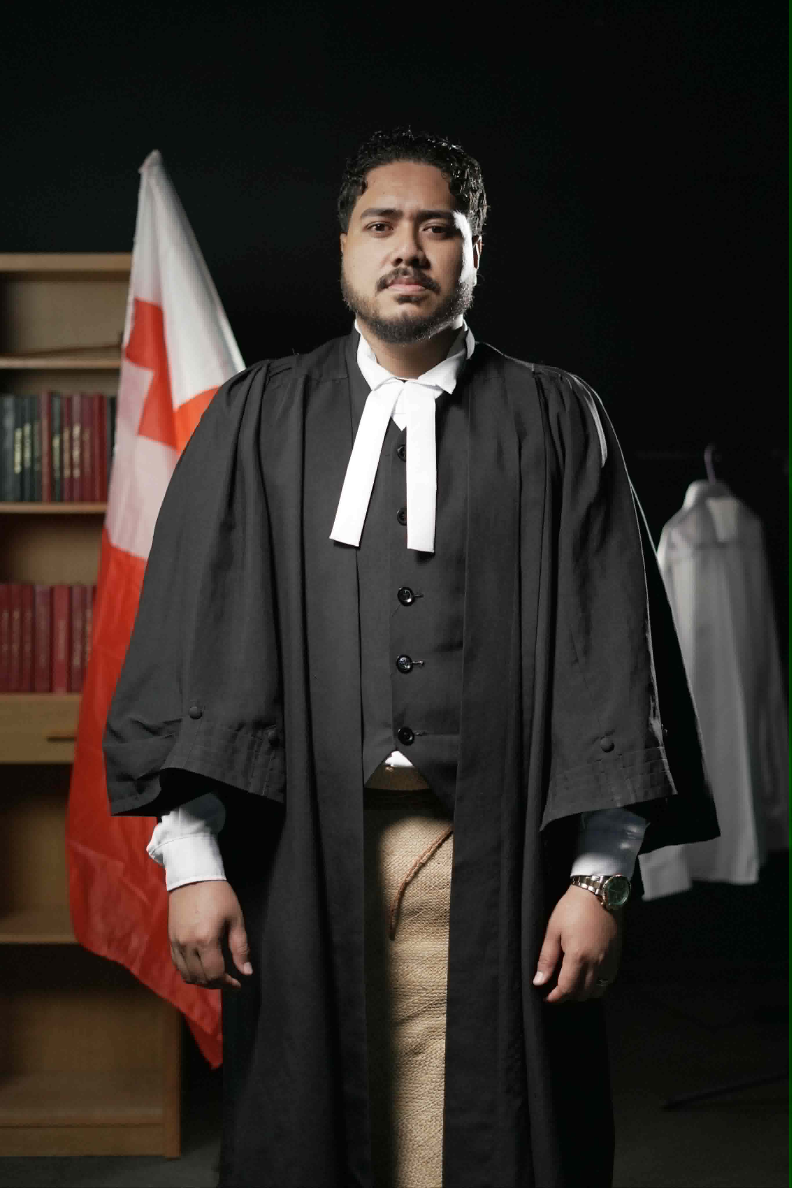 Tutone Alfred Jordan Maka in formal court attire