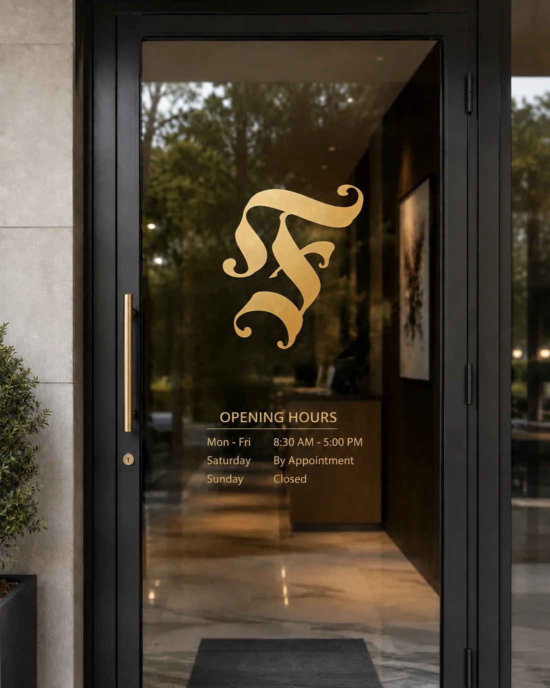 Semper Fidelis office entrance representing business launch